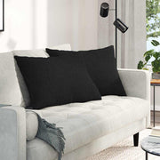 Jastučići za sofu 2 pcs Crna 70 x 50 cm tkanina
