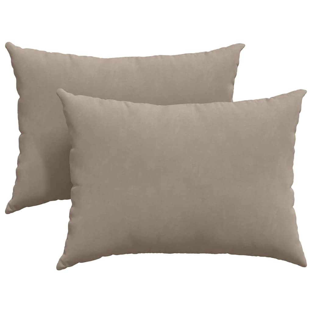 Jastučići za sofu 2 pcs Sivo-smeđa 70 x 50 cm tkanina