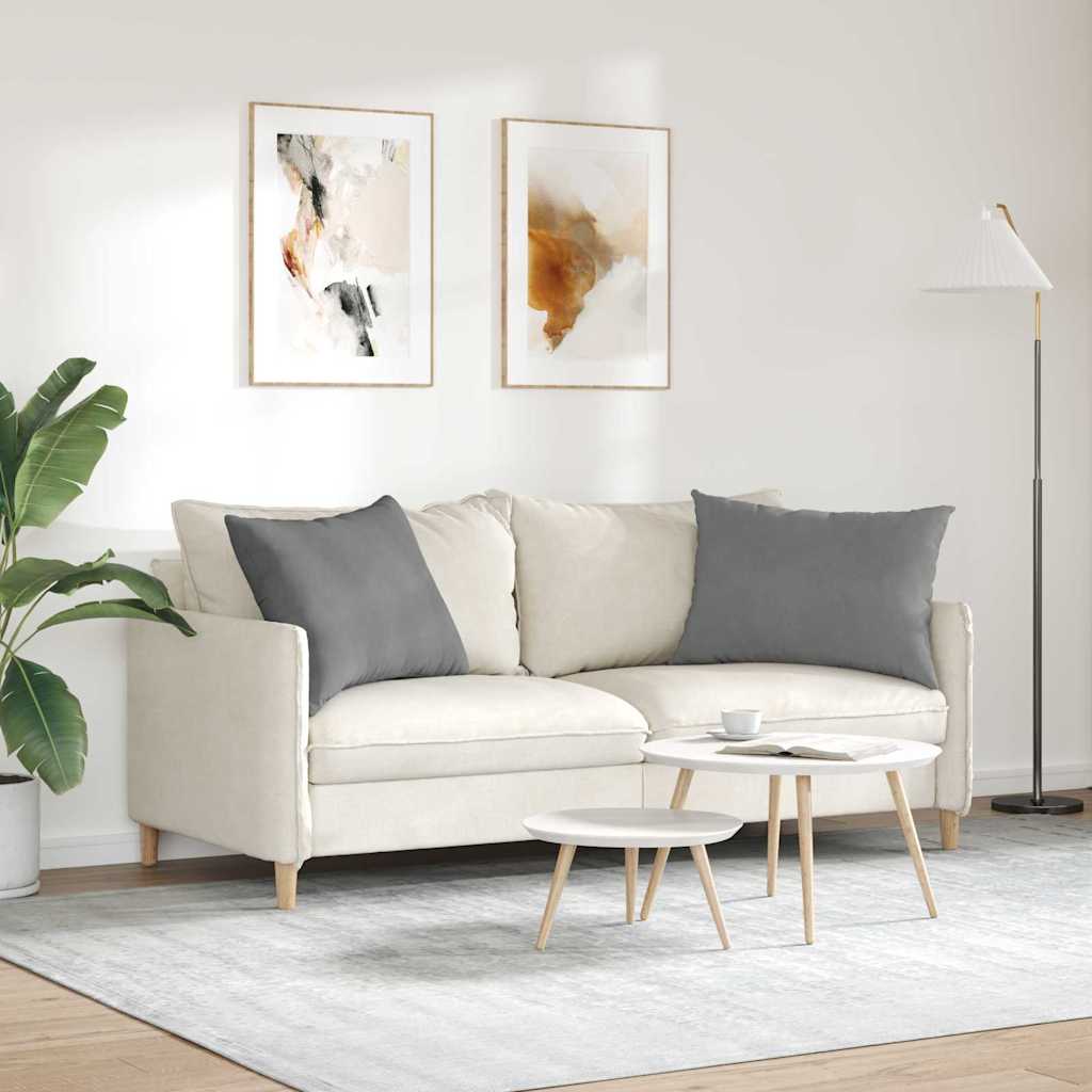 Jastučići za sofu 2 pcs Tamno siva 70 x 50 cm tkanina