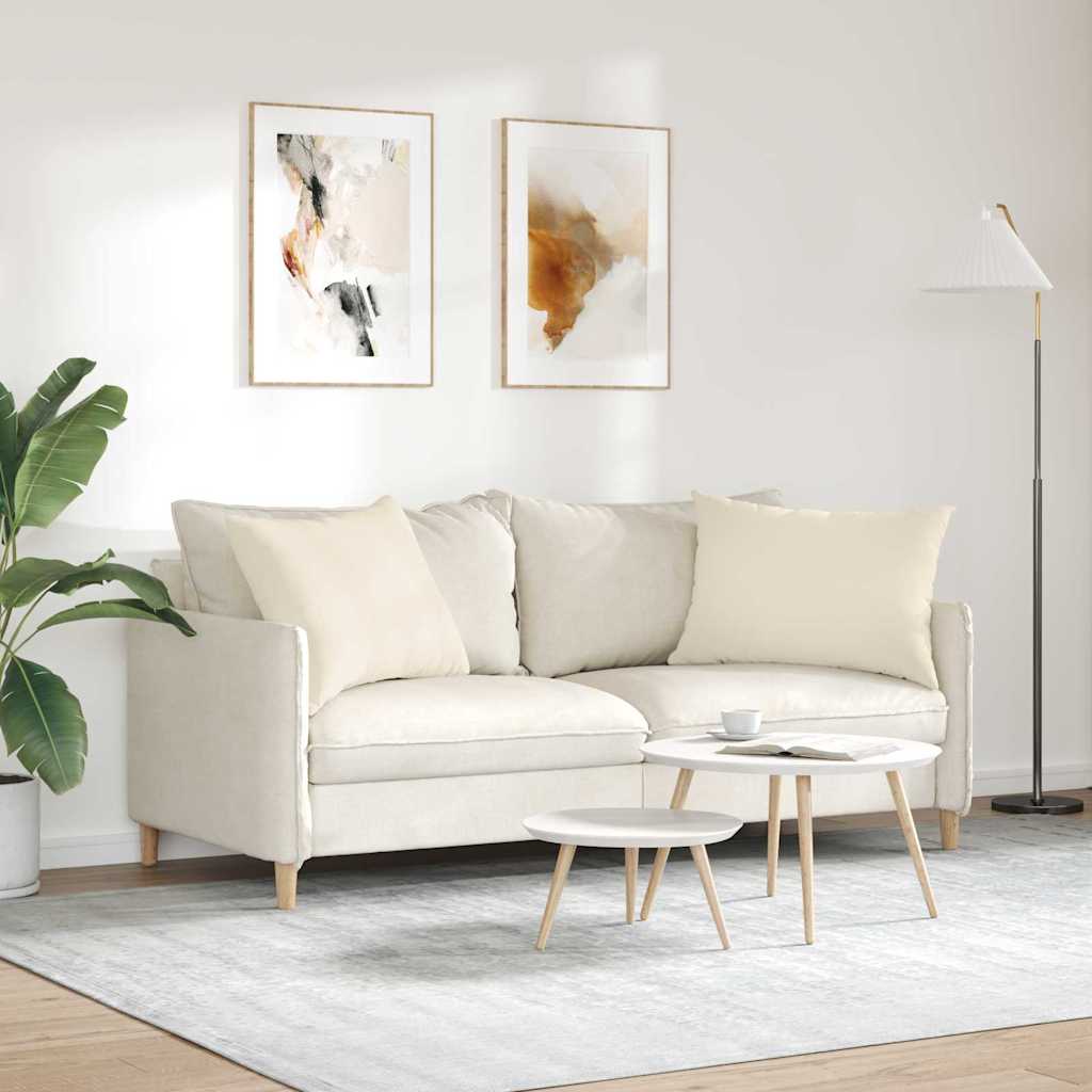 Jastučići za sofu 2 pcs Bež 70 x 50 cm tkanina