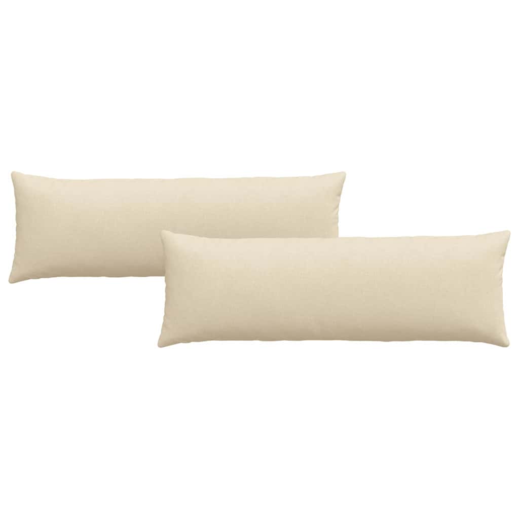 Jastučići za sofu 2 pcs Krema 120 x 40 cm tkanina