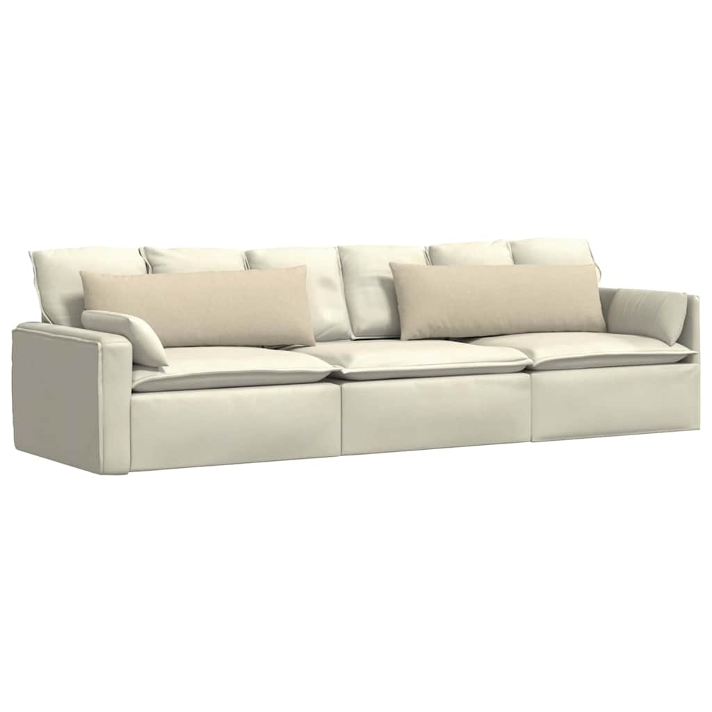 Jastučići za sofu 2 pcs Krema 120 x 40 cm tkanina