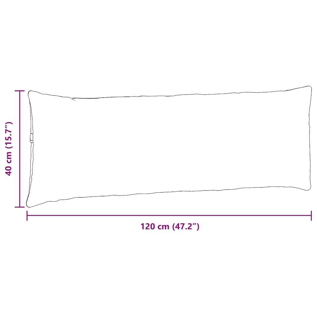 Jastučići za sofu 2 pcs Krema 120 x 40 cm tkanina
