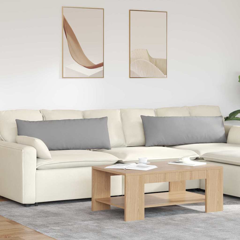 Jastučići za sofu 2 pcs Oblačnosiva 120 x 40 cm tkanina