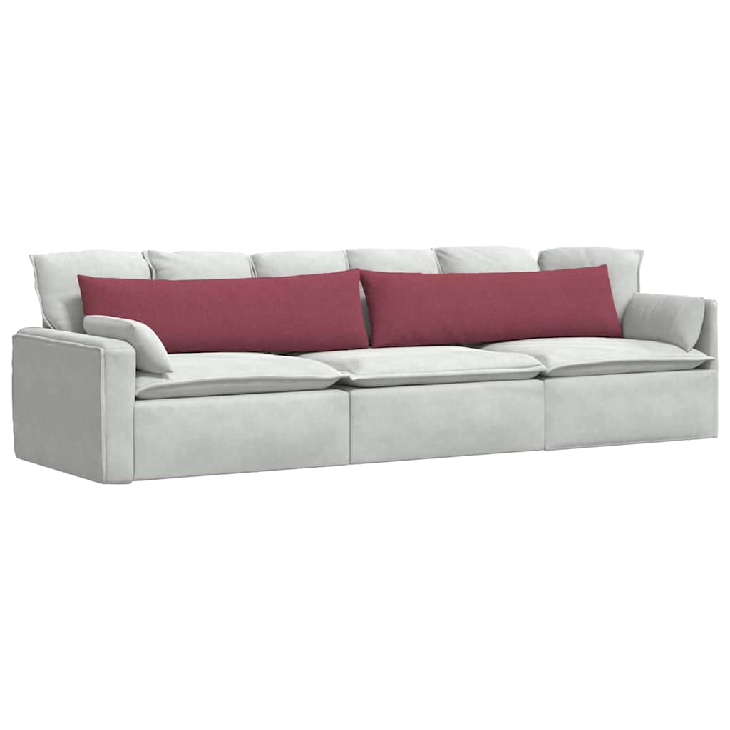 Jastučići za sofu 2 pcs Vinska crvena 145 x 40 cm tkanina