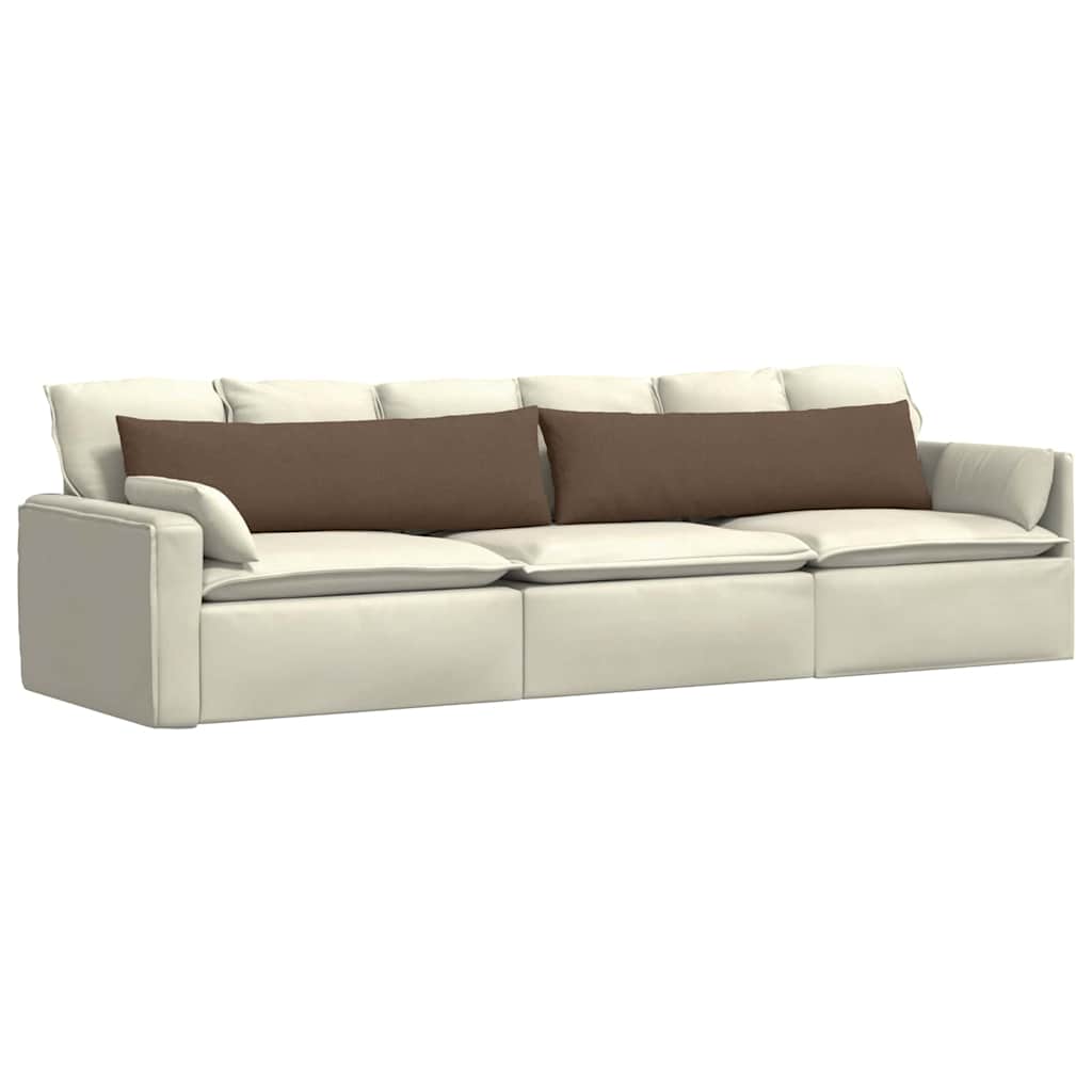 Jastučići za sofu 2 pcs Smeđa 145 x 40 cm tkanina