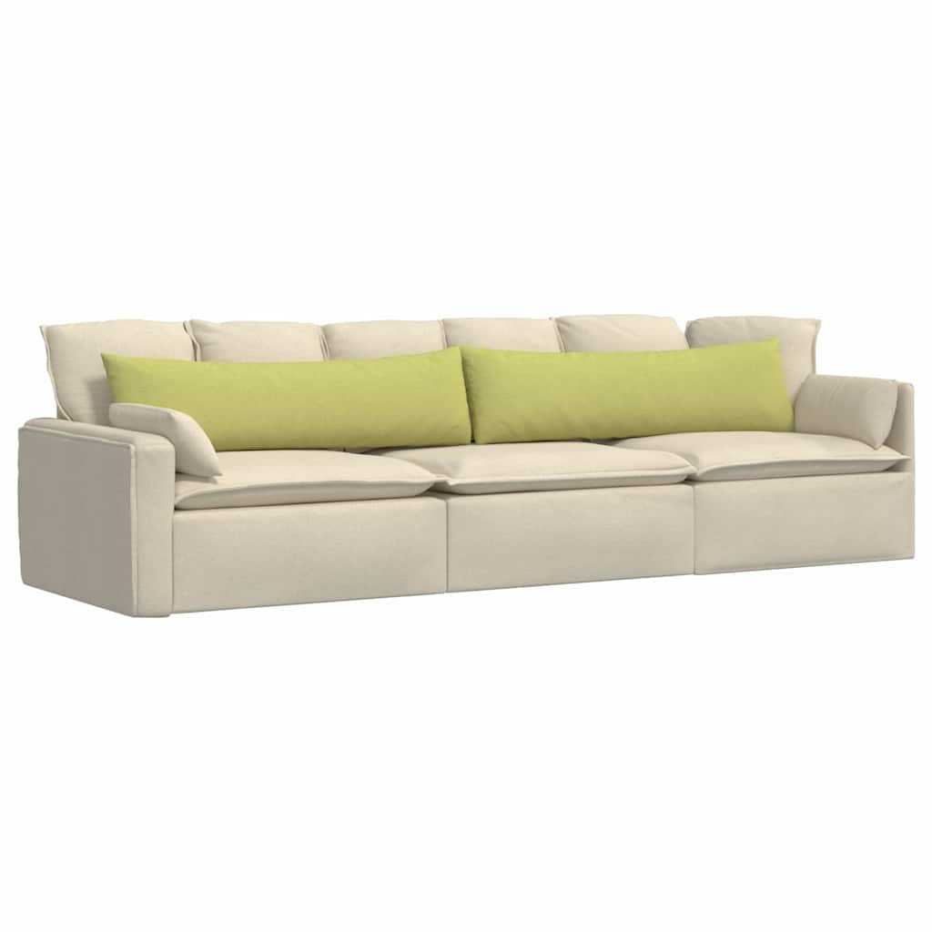 Jastučići za sofu 2 pcs Svijetlo zelena 145 x 40 cm tkanina