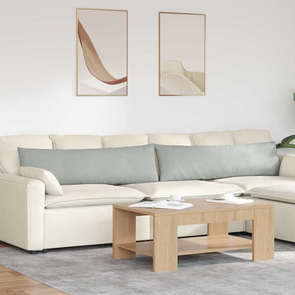 Jastučići za sofu 2 pcs Svijetlo siva 145 x 40 cm
