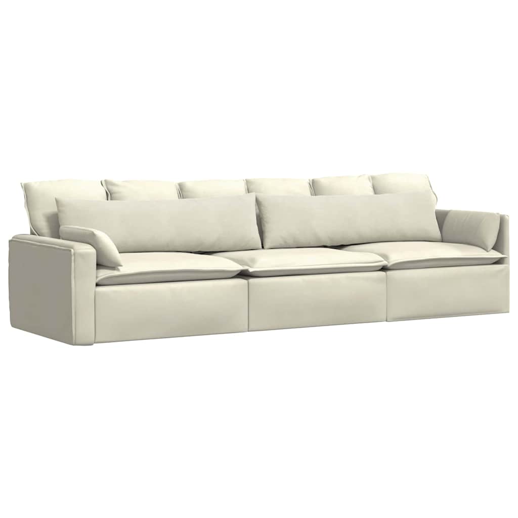 Jastučići za sofu 2 pcs Krema 145 x 40 cm Kordura tekstil