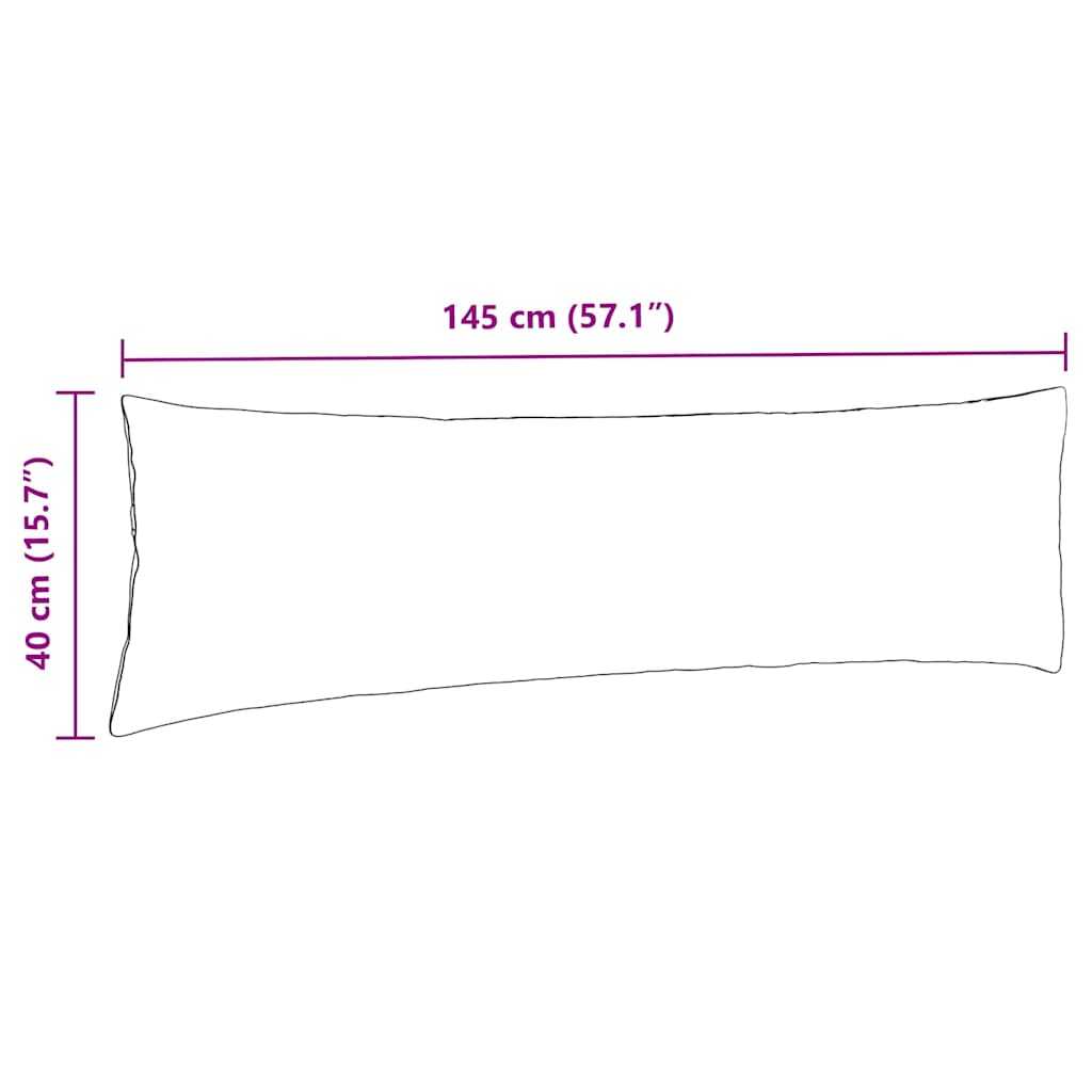 Jastučići za sofu 2 pcs Krema 145 x 40 cm Kordura tekstil