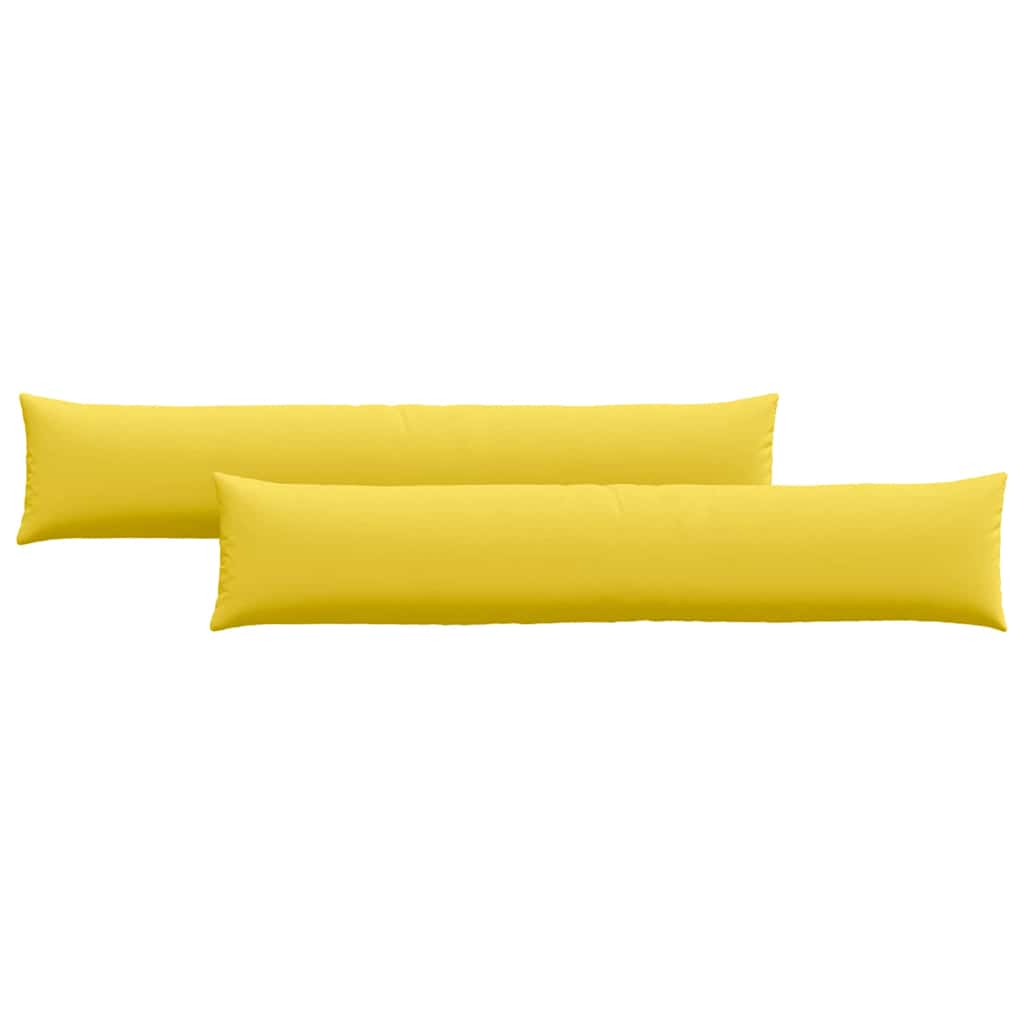 Jastučići za sofu 2 pcs Svijetlo žuta 200 x 40 cm tkanina