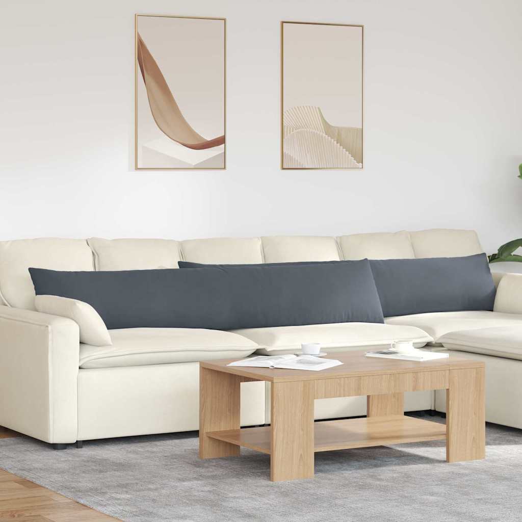 Jastučići za sofu 2 pcs Tamno siva 200 x 40 cm Kordura tekstil