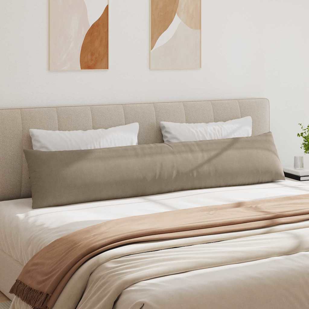 Jastučići za sofu 2 pcs Sivo-smeđa 200 x 40 cm tkanina