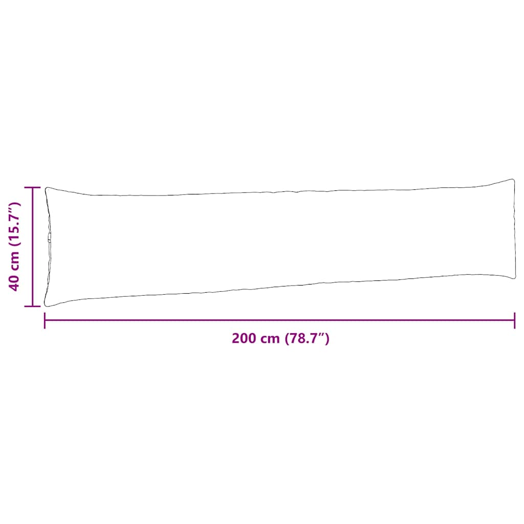Jastučići za sofu 2 pcs Krema 200 x 40 cm tkanina