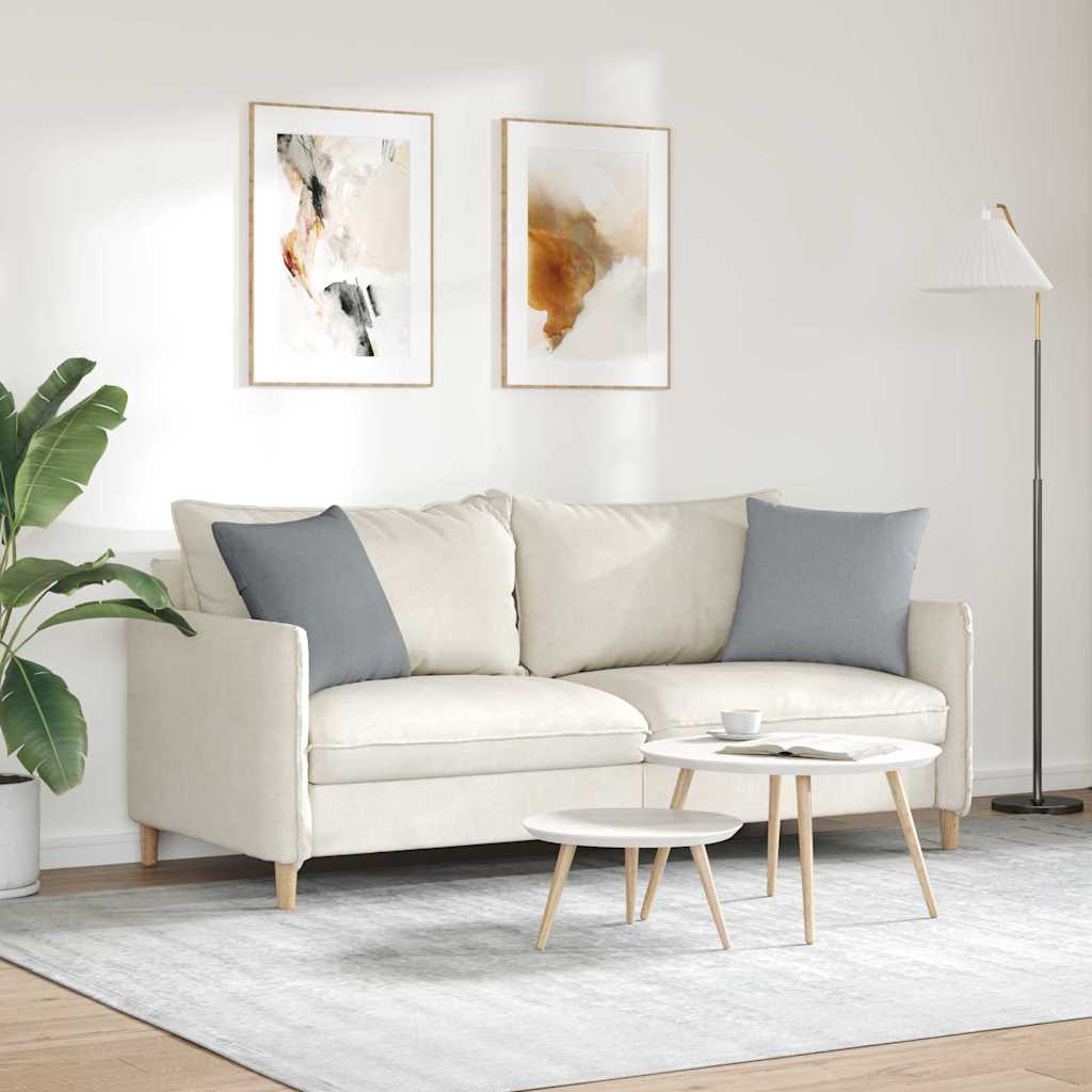 Jastučići za sofu 2 pcs Svijetlo siva 45 x 45 cm tkanina