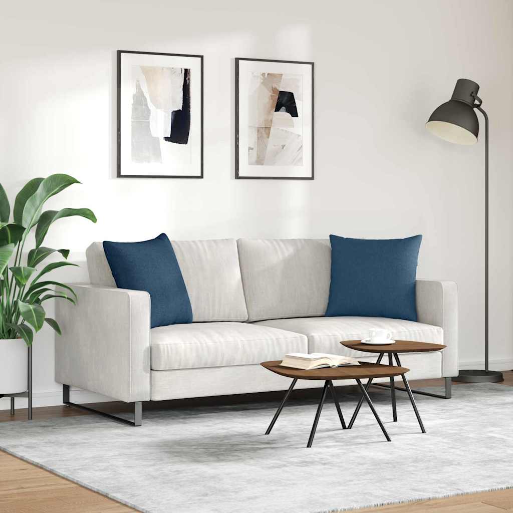Jastučići za sofu 2 pcs Plava 50 x 50 cm tkanina
