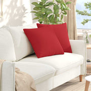 Jastučići za sofu 2 pcs Crvena 50 x 50 cm tkanina