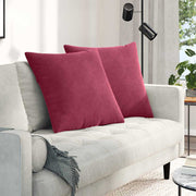Jastučići za sofu 2 pcs Vinska crvena 60 x 60 cm