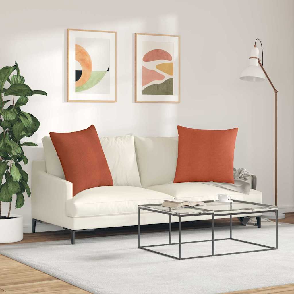 Jastučići za sofu 2 pcs Crvena narančasta 60 x 60 cm