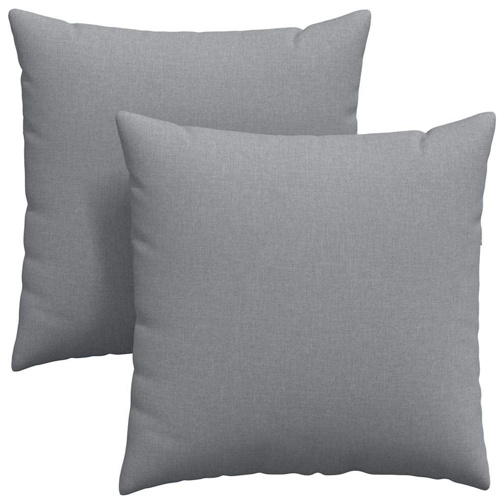 Jastučići za sofu 2 pcs Svijetlo siva 80 x 80 cm tkanina