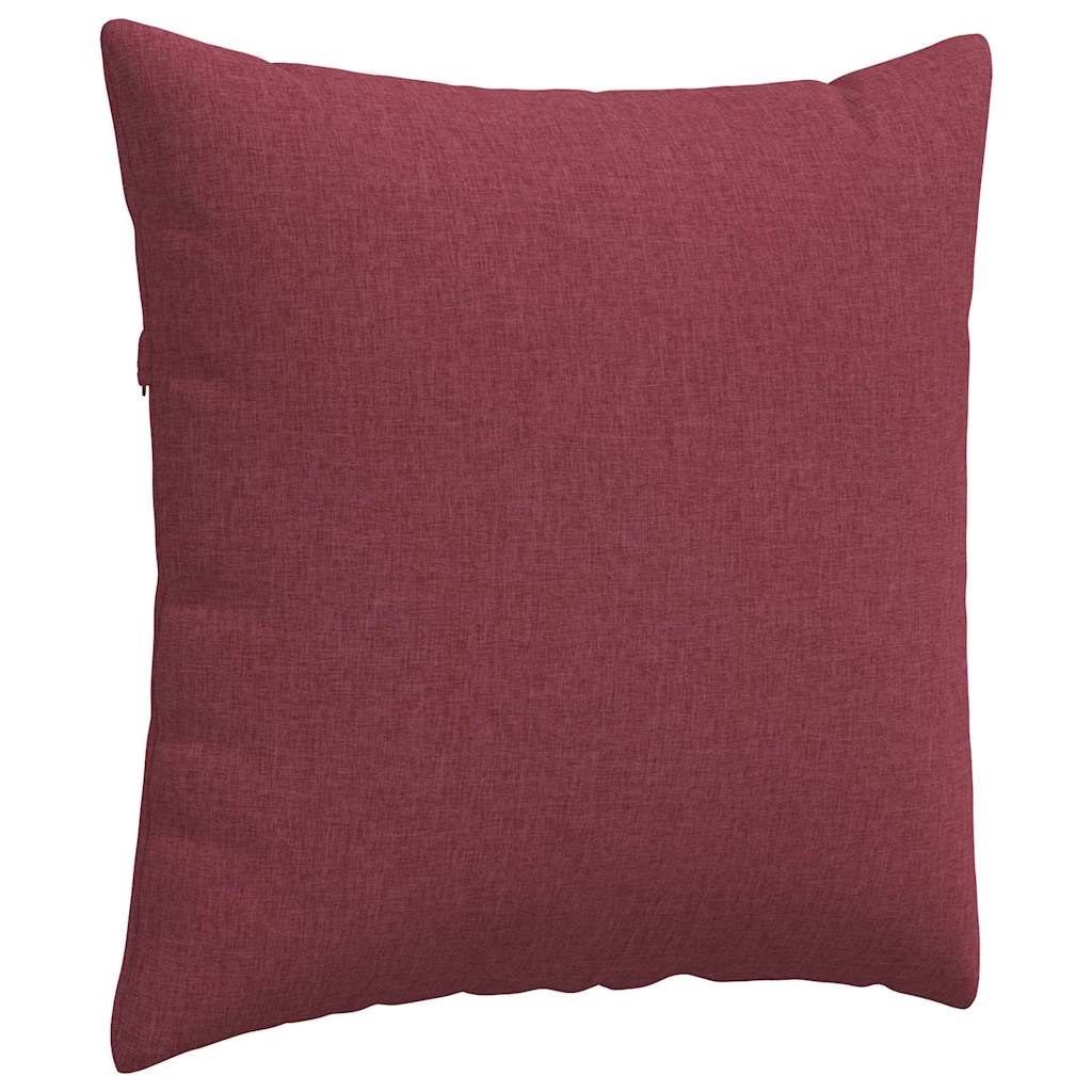 Jastučići za sofu 2 pcs Vinska crvena 80 x 80 cm tkanina