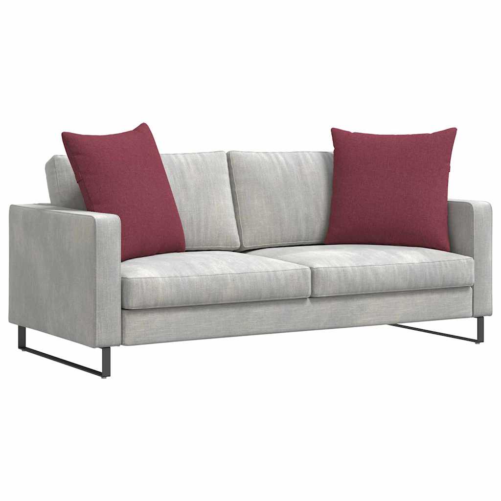 Jastučići za sofu 2 pcs Vinska crvena 80 x 80 cm tkanina