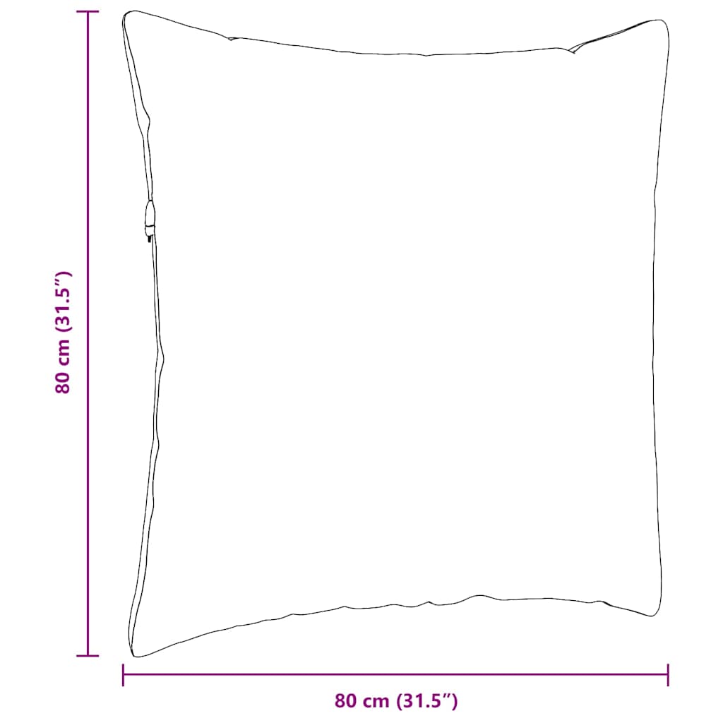 Jastučići za sofu 2 pcs Tamnozelena 80 x 80 cm tkanina