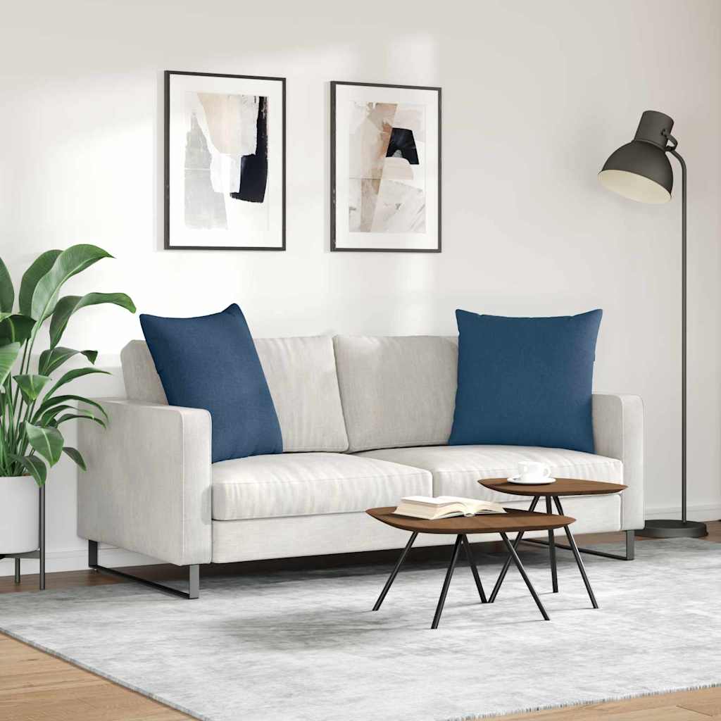 Jastučići za sofu 2 pcs Plava 80 x 80 cm tkanina