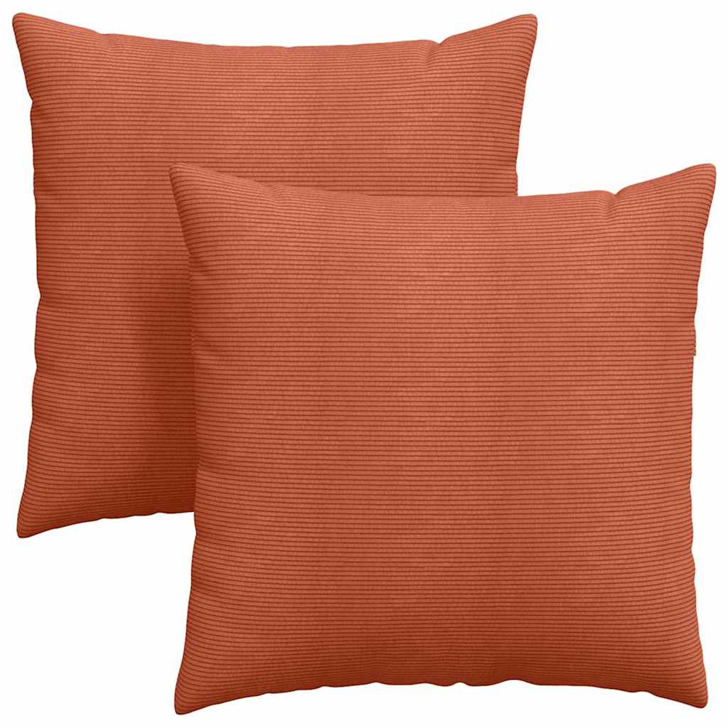 Jastučići za sofu 2 pcs Crvena narančasta 80 x 80 cm
