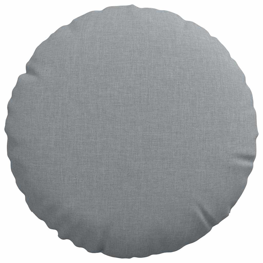 Jastučići za sjedenje 2 pcs Svijetlo siva Ø30 x 13 cm tkanina