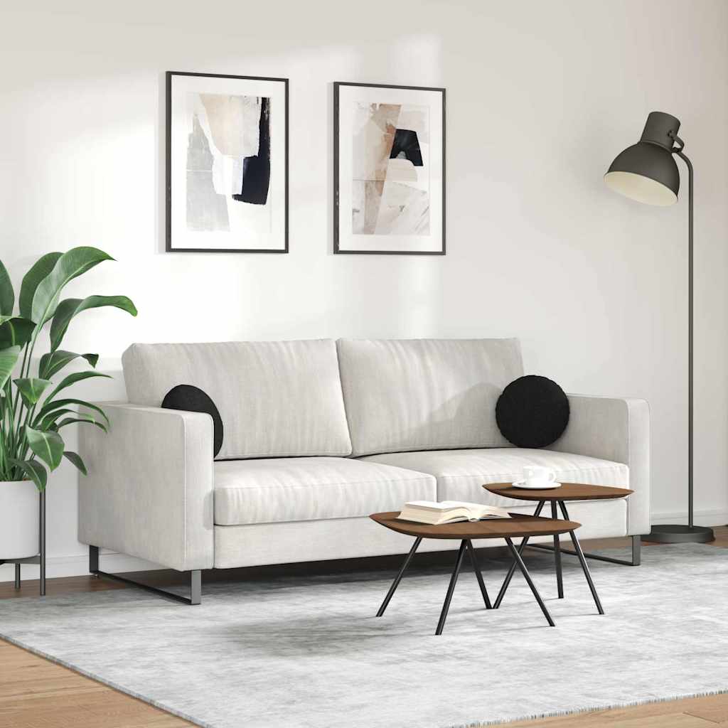 Jastučići za sjedenje 2 pcs Crna Ø30 x 13 cm tkanina