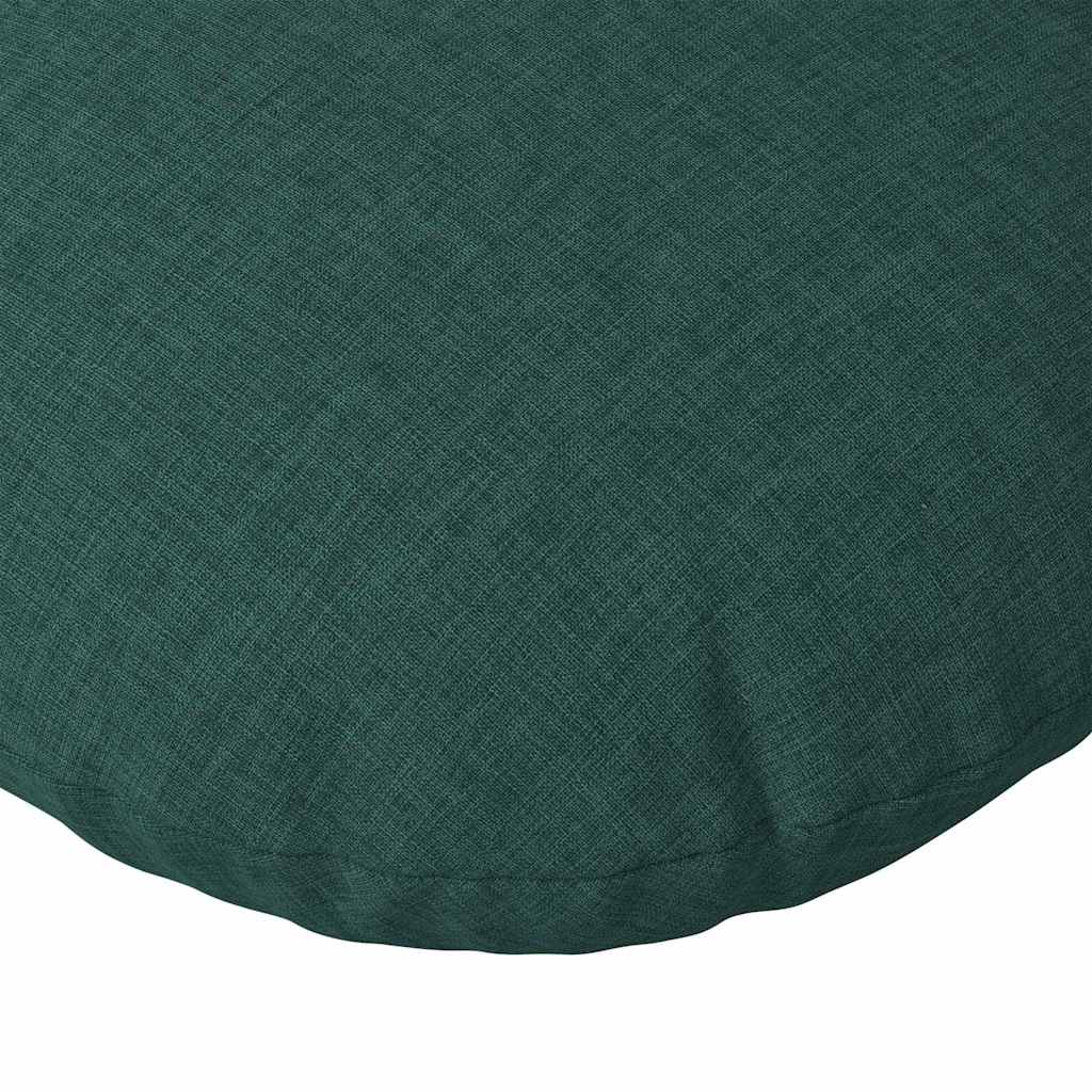 Jastučići za sjedenje 2 pcs Tamnozelena Ø30 x 13 cm tkanina