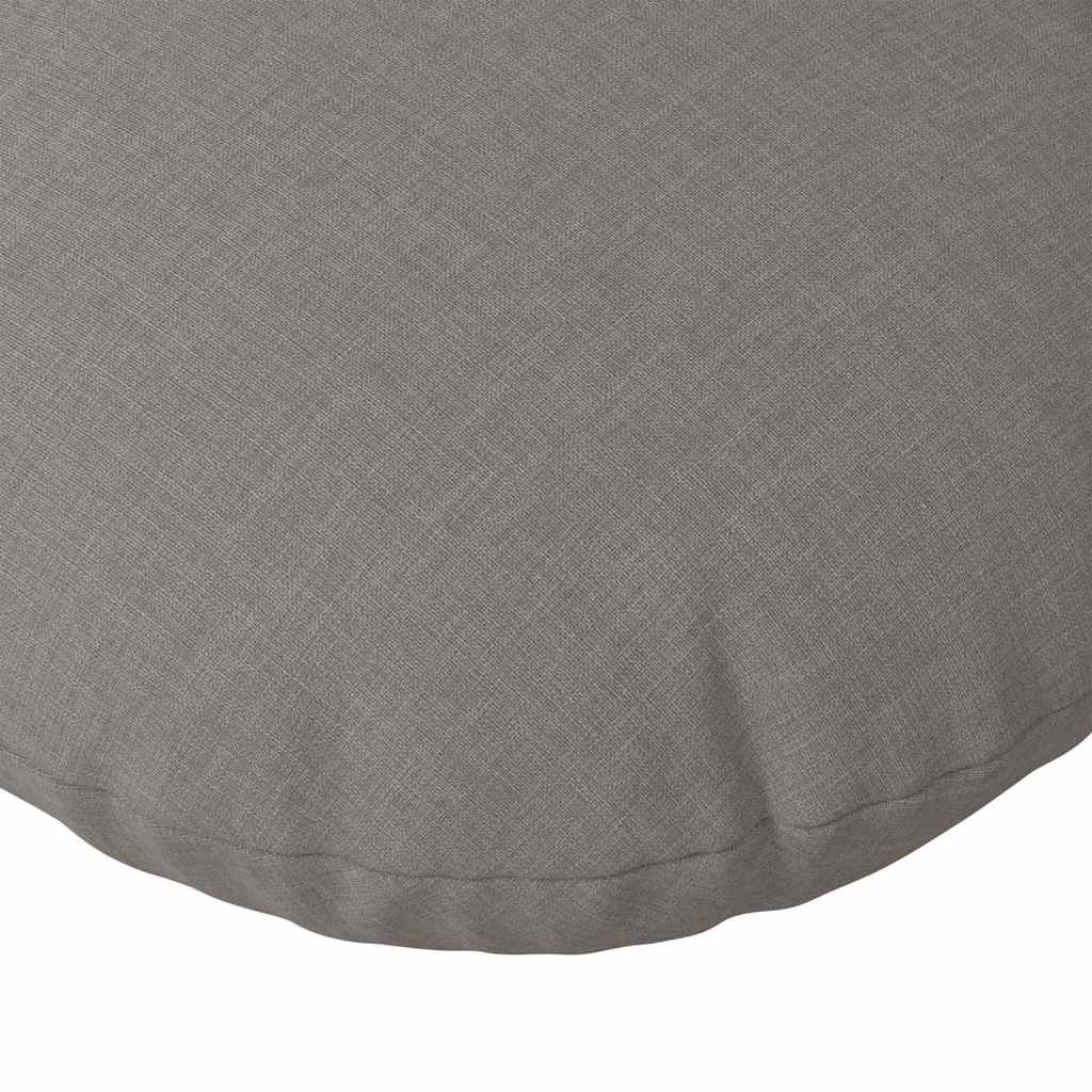 Jastučići za sjedenje 2 pcs Sivo-smeđa Ø30 x 13 cm tkanina