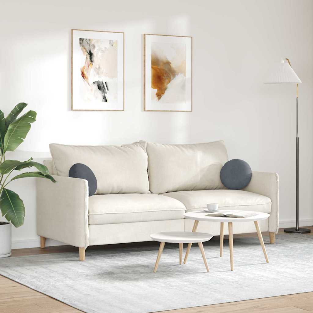 Jastučići za sjedenje 2 pcs Tamno siva Ø30 x 13 cm Baršun