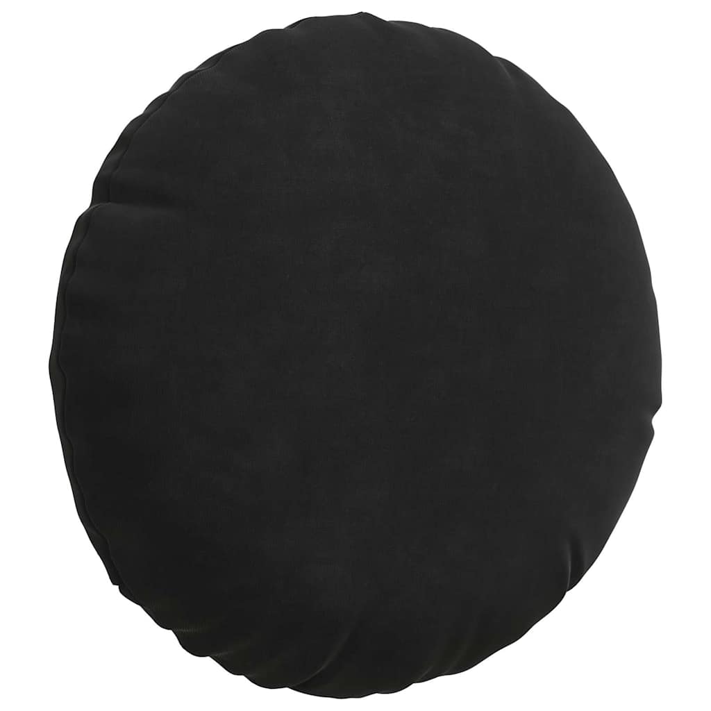 Jastučići za sjedenje 2 pcs Crna Ø30 x 13 cm Baršun