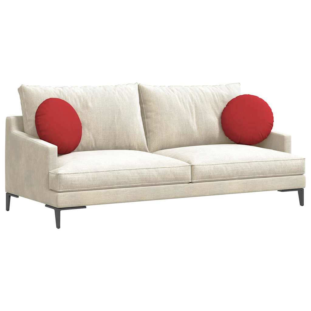 Jastučići za sjedenje 2 pcs Crvena Ø40 x 13 cm tkanina