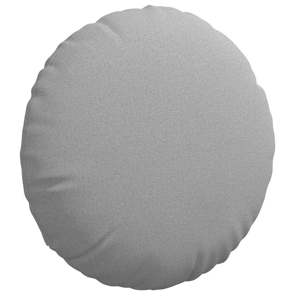 Jastučići za sjedenje 2 pcs Oblačnosiva Ø40 x 13 cm tkanina