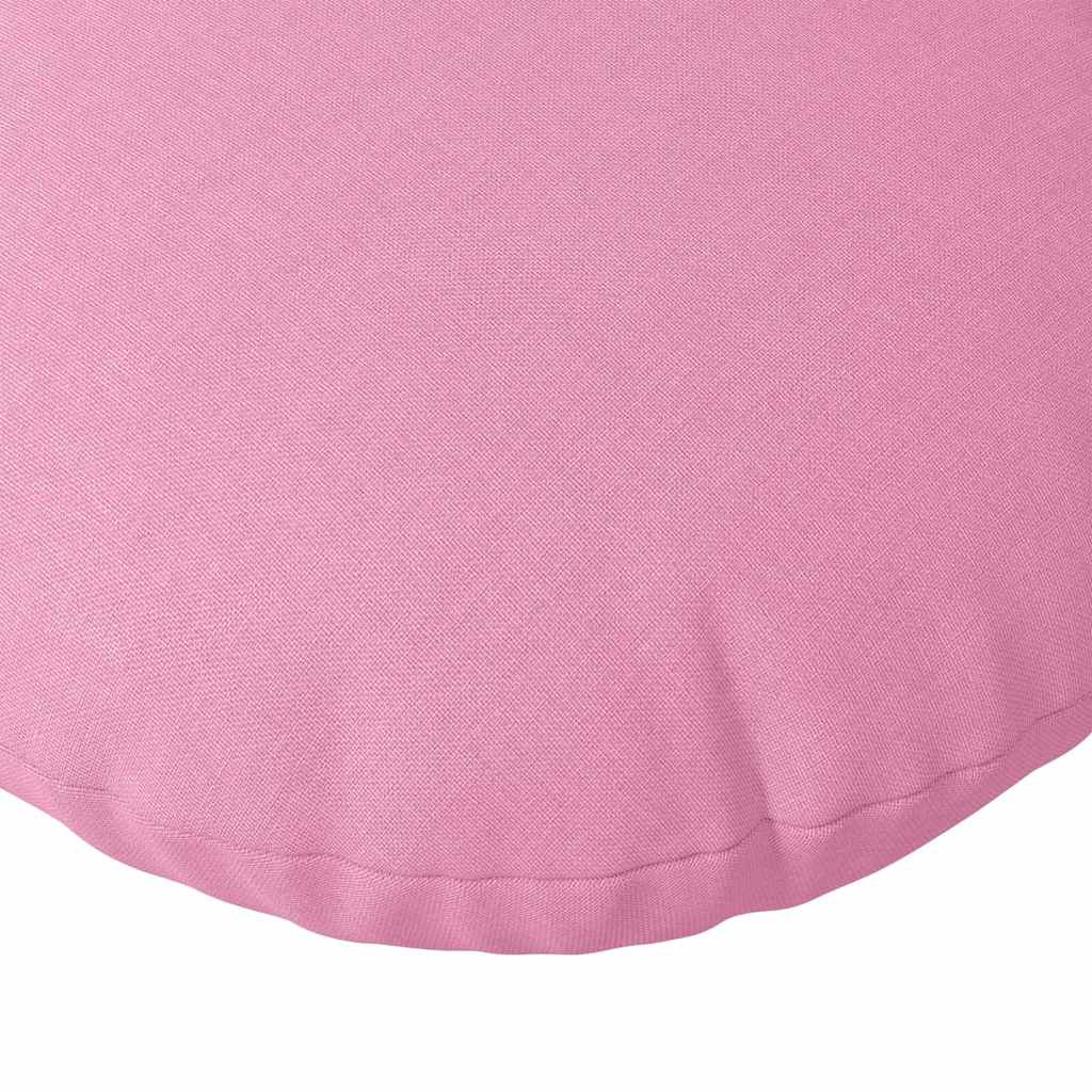 Jastučići za sjedenje 2 pcs Ružičasta Ø40 x 13 cm tkanina