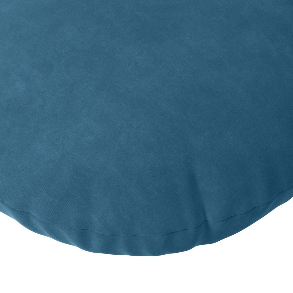 Jastučići za sjedenje 2 pcs Plava Ø 40 x 13 cm Baršun