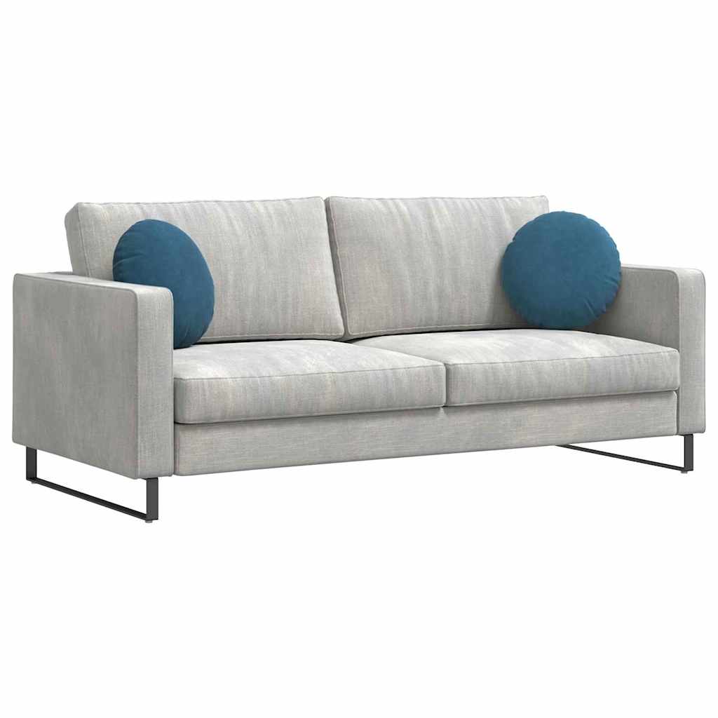 Jastučići za sjedenje 2 pcs Plava Ø 40 x 13 cm Baršun