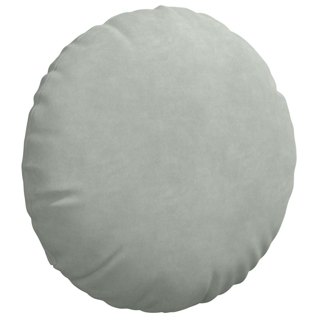 Jastučići za sjedenje 2 pcs Svijetlo siva Ø 40 x 13 cm Baršun