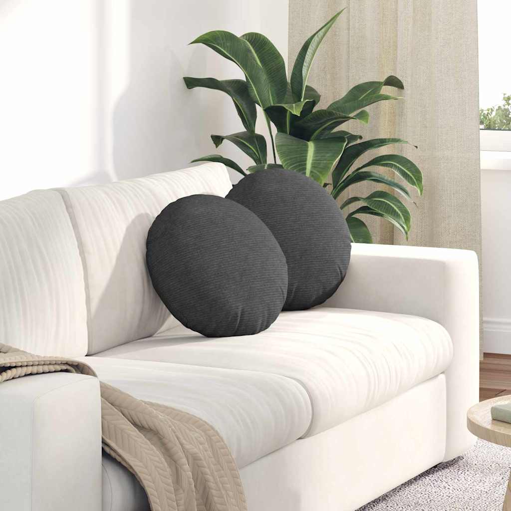Jastučići za sjedenje 2 pcs Tamno siva Ø 40 cm Kordura tekstil