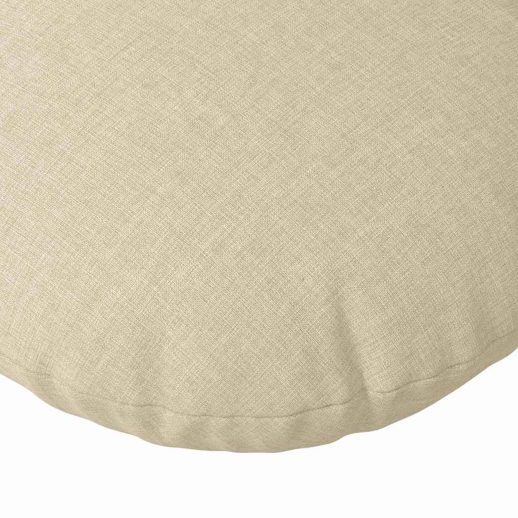 Jastučići za sjedenje 2 pcs Krema Ø50 x 19 cm tkanina