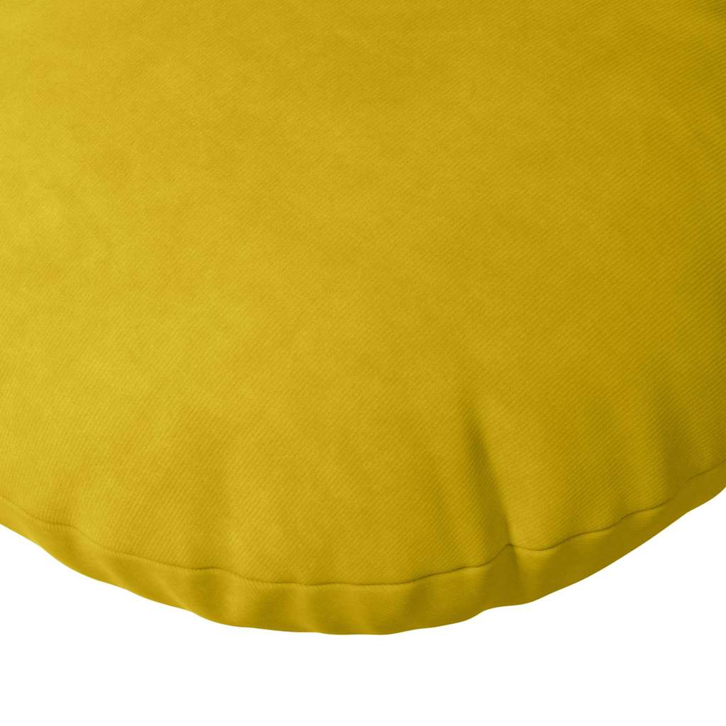 Jastučići za sjedenje 2 pcs Žuta Ø50 x 19 cm Baršun