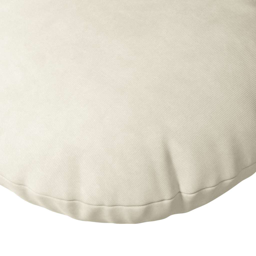 Jastučići za sjedenje 2 pcs Krema Ø50 x 19 cm Baršun