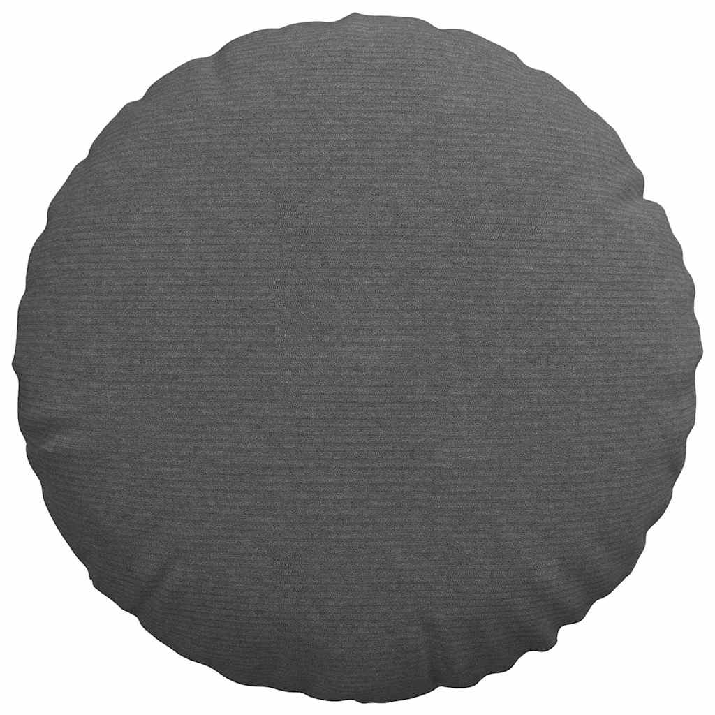 Jastučići za sjedenje 2 pcs Tamno siva Ø50 x 19 cm
