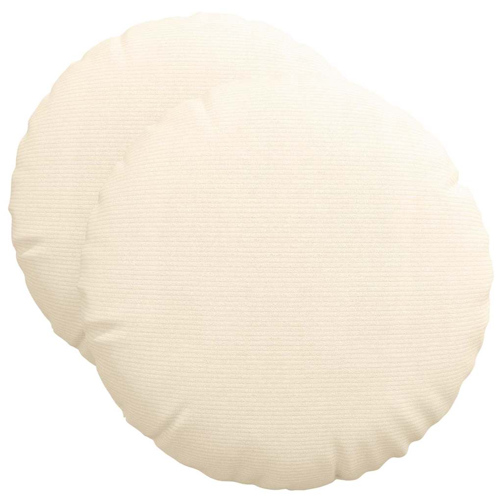 Jastučići za sjedenje 2 pcs Krema Ø50 x 19 cm Kordura tekstil
