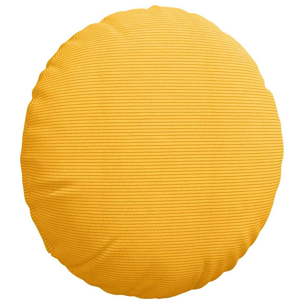 Jastučići za sjedenje 2 pcs Svijetlo žuta Ø50 x 19 cm