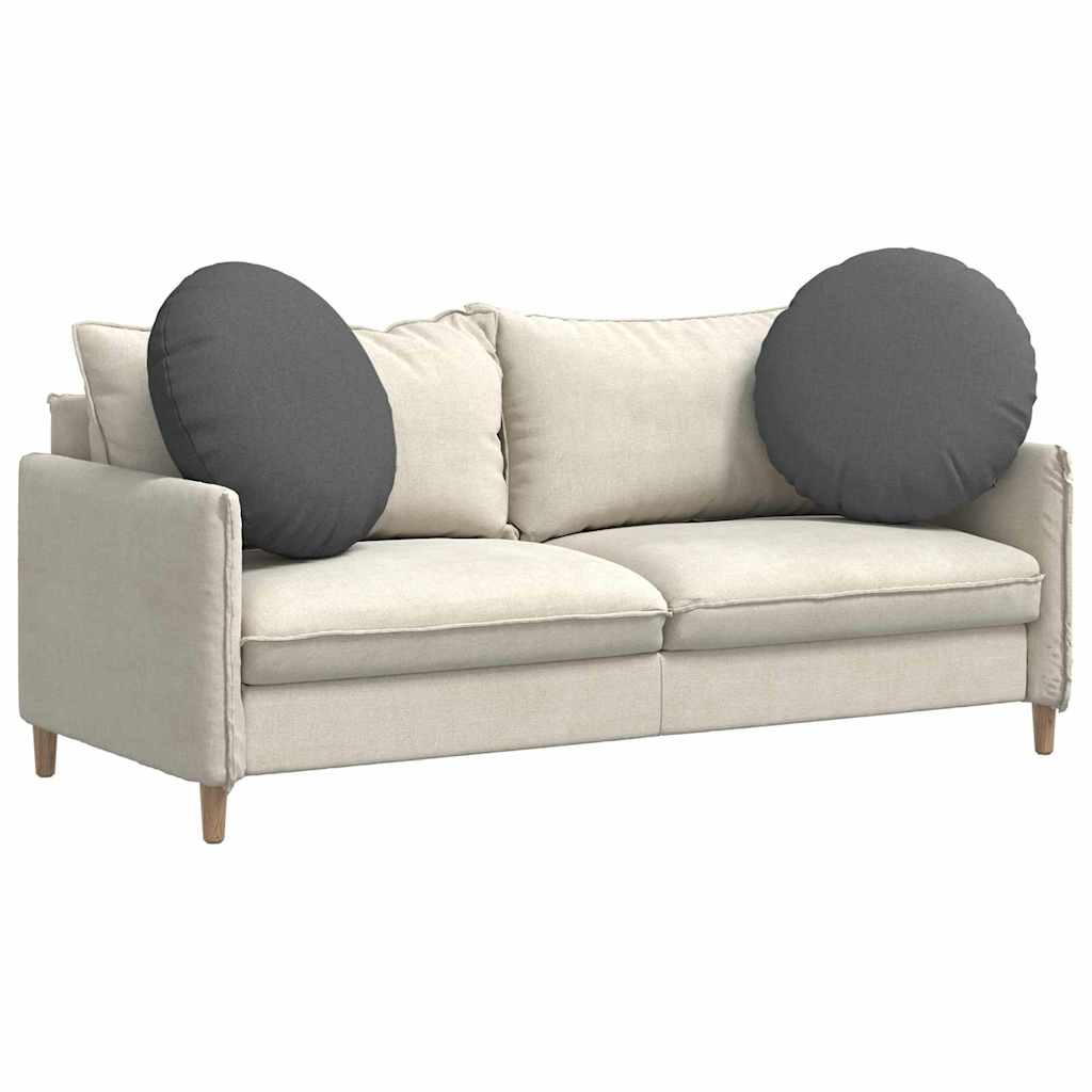 Jastučići za sjedenje 2 pcs Tamno siva Ø60 x 21 cm tkanina