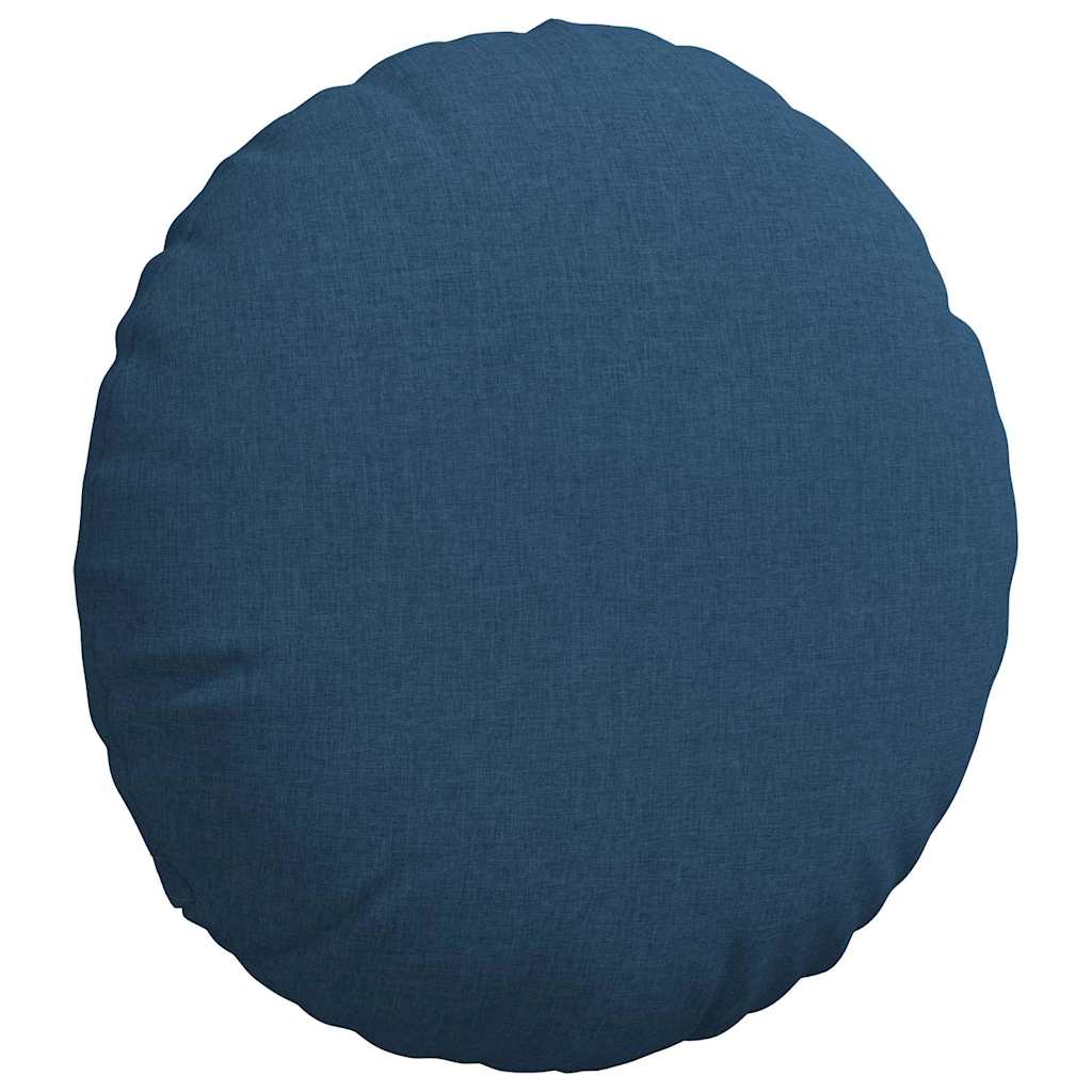 Jastučići za sjedenje 2 pcs Plava Ø60 x 21 cm tkanina
